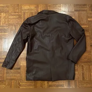 [BLANKNYC] Faux Leather Oversized Blazer thumbnail 6