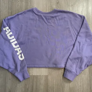 NWOT Adidas Originals Streetball Streetwear Cropped Oversized Sweatshirt Purple thumbnail 12