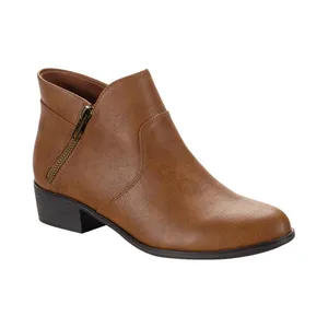 Sun + Stone Womens Adelinee Double Zip Ankle Booties Brandy Brown 6.5M thumbnail 7