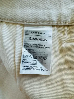 & Other Stories Cream High-Rise Wide Leg Jeans thumbnail 7