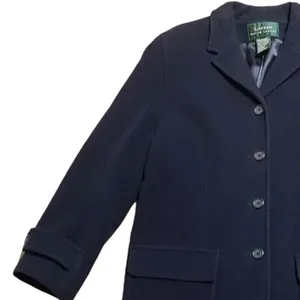 Lauren Ralph Lauren Lambs Wool Dress Work Casual Long Pea Coat Size 14 Pre-Loved thumbnail 5