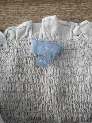 Hill House Home Swiss Dot Smocked Tiered Midi Dress Women Size XS thumbnail 7