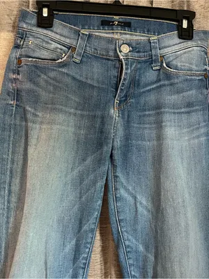 Y2K 7 for All Mankind Classic Mid Wash Women's Jeans Size 25 thumbnail 4