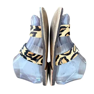 Sam Edelman Leopard Print Fur‎ Slide Sandals Women's Size 6 Brown thumbnail 4