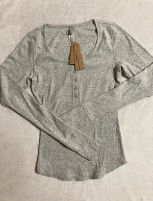 SKIMS Cotton Rib Henley M thumbnail 2