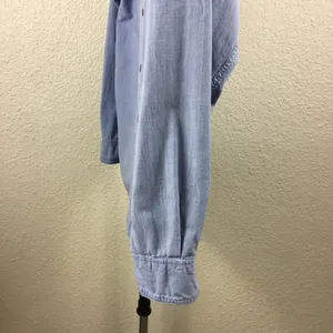St. Stephen Collection Mens Button Down Shirt Size S Denim Cotton Long thumbnail 4