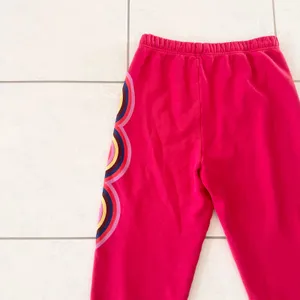 Spirit Jersey Red Jogger Sweatpants Rainbow Wave Swirl Rainbow Medium thumbnail 7