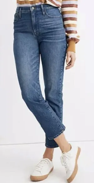 Madewell Classic Medium Wash Straight Leg Jeans - Size 26 thumbnail 1