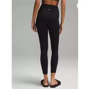 LULULEMON ALIGN HIGH RISE PANTS 25” LW5CK7S Size 4 Black thumbnail 2