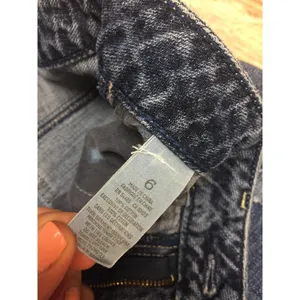 AMERICAN‎ EAGLE 6 Jean Shorts Cut Off Patches Denim Med Wash Distressed thumbnail 4