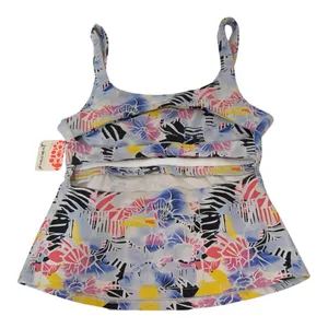 FP Movement Never Better Long Tank Mystic Floral Pink Combo Size S NWT thumbnail 5