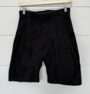 Gymshark x Whitney Simmons Women’s Medium Black Fuzzy Shorts thumbnail 1
