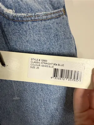 NWT Rolla’s Classic Straight 90s Blue Jeans Denim Size 25 thumbnail 6