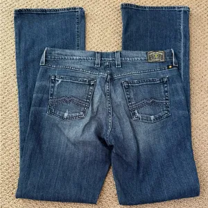 Lucky Brand Women's Sweet N Low Flair Distressed Denim Blue Jeans thumbnail 4