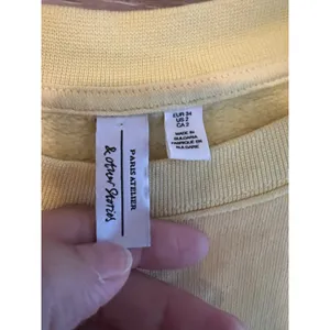 & other Stories pullover yellow Sz Small embroidered sweater women thumbnail 4