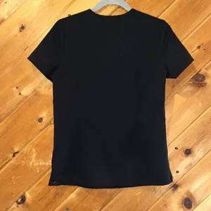 Figs Catarina One-Pocket Scrub Top in black thumbnail 9