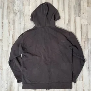 Vintage Y2K Old Navy San Francisco Gray Faded Thrashed Zip Hoodie‎ Womens Large thumbnail 4