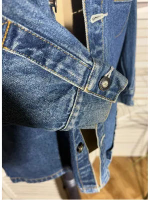 Paco vintage 90s Y2K blue denim jacket shacket grunge rocker biker streetwear M thumbnail 9