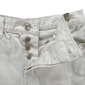 Free People We The Free Jean Shorts 31 Denim Button Fly Distress Cut Offs Beach‎ thumbnail 3