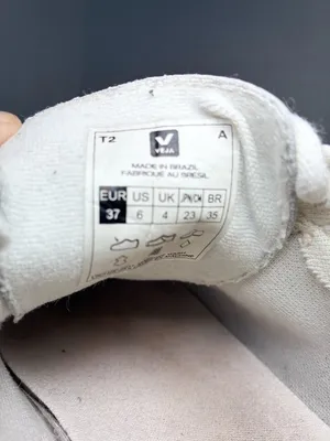 Veja Esplar Leather Low Sneaker White Black Logo - 37 (US 6) thumbnail 6
