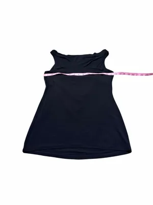 ALICE + OLIVIA sheer black tank with beaded details on back thumbnail 4