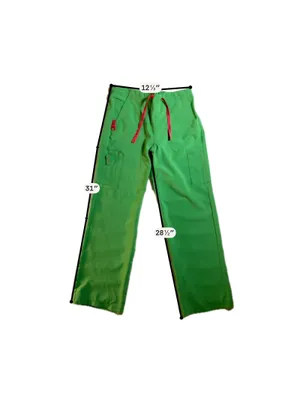 Carhartt Green Cargo Pants with Red Drawstring, Size Regular S thumbnail 4