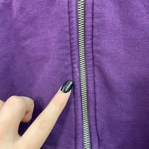 Women's purple thumb cutout deep pocket full‎ zip hooded athletic active jacket thumbnail 4