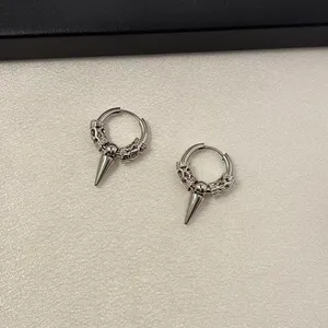 Spike Dangle Drop Earrings for Men Women Streetwear Hip Hop Punk Unisex Style thumbnail 2