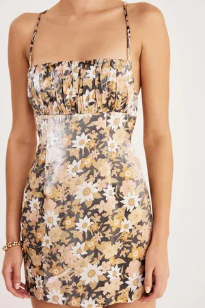 Revolve $239 Rumer The Label Paloma Floral Ruched Mini Dress XS NEW thumbnail 4