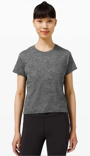 Lululemon Heathered Grey Crewneck Tee No Size tag thumbnail 1