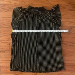 Tommy Hilfiger- Black and Gold Dotted Blouse Size S/P thumbnail 5
