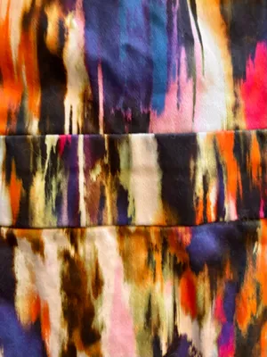 French Connection Record Ripple Sheath Dress - Multicolor Abstract Streak Print - Size 4 thumbnail 2