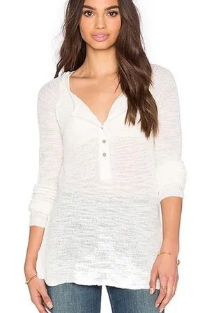 Free People Mountain Song Cream/Ivory Pullover Lightweight Mesh Sweater Small thumbnail 1