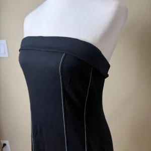 URBAN OUTFITTERS Black Stretch Tube Strapless Bodycon Mini Dress Size Large thumbnail 3