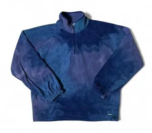 Hollister‎ Tie Dye Fleece Quarter Zip Pullover Sweatshirt Women's Size S Boho thumbnail 1