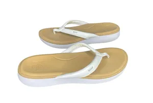 Reef Women's Size 9 Cushion Cloud White Tan Flip Flops Sandals Slip-Ons thumbnail 5