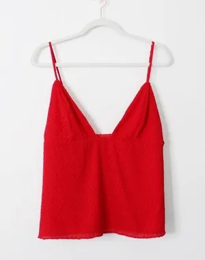 NBD / Revolve Roxanne Cami Top in Candy Red NWT thumbnail 7
