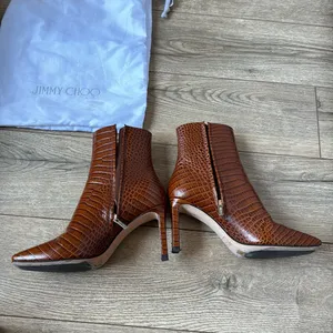 Jimmy Choo Croc Embossed Boots thumbnail 5