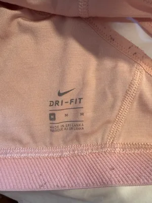 Nike Pink High-Neck Strappy Sports Bra no pads Med pullover gym workout thumbnail 7