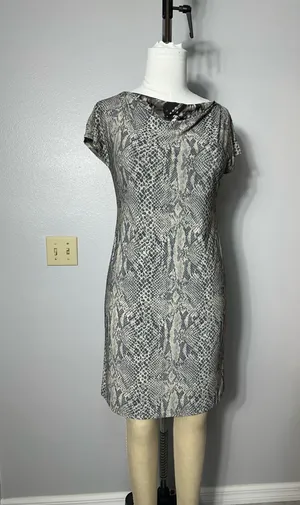 Vintage Women's Dress Reversible Size M Animal Print Lightweight Sleeveless thumbnail 7