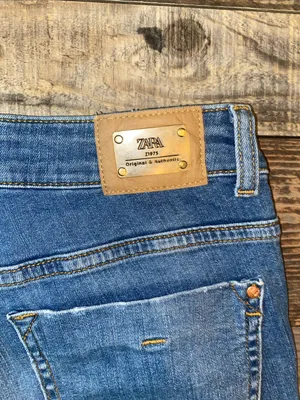 Zara Blue Skinny Stretch Jeans thumbnail 5