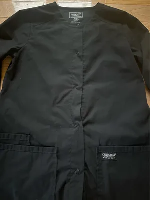 Cherokee Workwear Black Scrub Jacket thumbnail 3