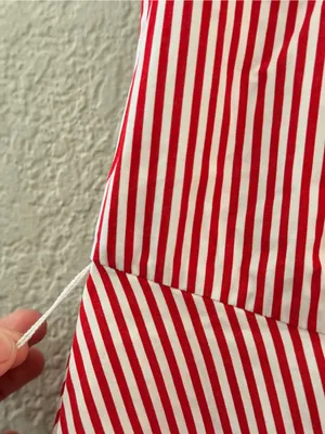 Ralph Lauren Sport red and white striped halter-style sleeveless shirt dress 2 thumbnail 6