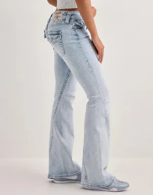 NWT True Religion Joey Mid Rise Flare Jeans Light Wash Size W29 🩵 thumbnail 3