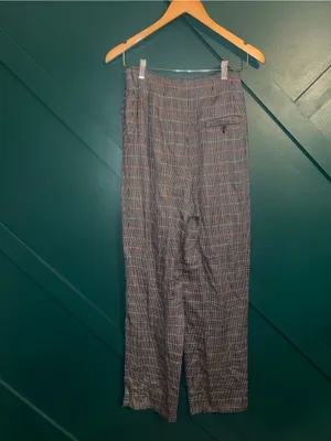 Ann Taylor Vintage Glen Plaid Trousers Dark Academia Retro Preppy Granny Core thumbnail 3