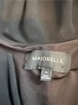 Majorelle Poise Black Off Shoulder Flare Mini Dress Small xs thumbnail 7