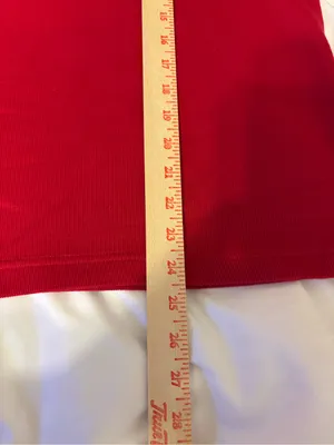 Breckenridge Cardinal Embroidered Layered Sweater Shirt XL Red thumbnail 4