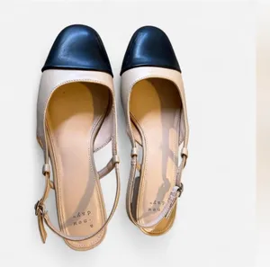 A New Day Black and Beige Slingback Flats thumbnail 2