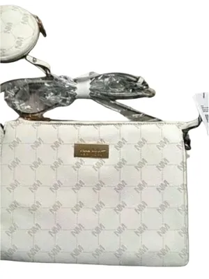 Nicole Miller Crossbody Bag White Beige NWT thumbnail 1