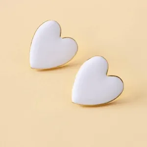 3/$30 💛 Heart Stud Earrings Gold thumbnail 3
